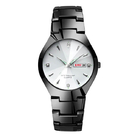 3ATM Quartz Couple Watches OEM Silvertone Luxury Couple Watches Date Function