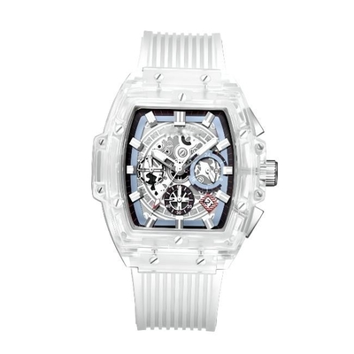 12mm Gents White Plastic Watch 3atm Lcd Quartz Watch OEM